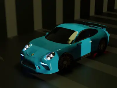 porsche car 3D model