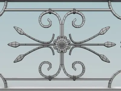 Big wrought iron collection 3D model