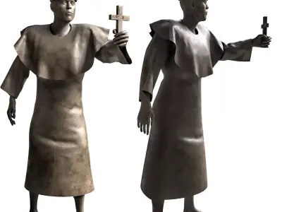 Religious man 3D model