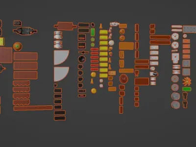 PixelBricks3D - Lego Scary Halloween Hayride  3D print model