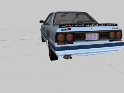 nissan skyline r31 3d mod Low-poly 3D model