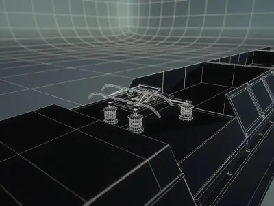 HXD3B Train Engine Low-poly 3D model