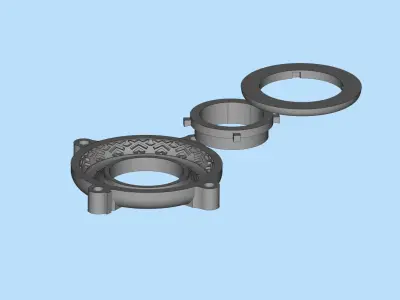 Mold rc Tire Niva off road vehicle How to make RC cars tire 3D print model