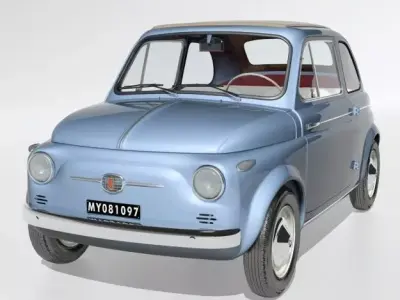 Fiat 500 Nuova 1958 3D model