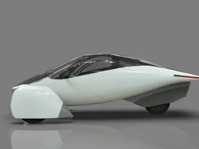 Aptera Solar Electric Vehicle Low-poly 3D model