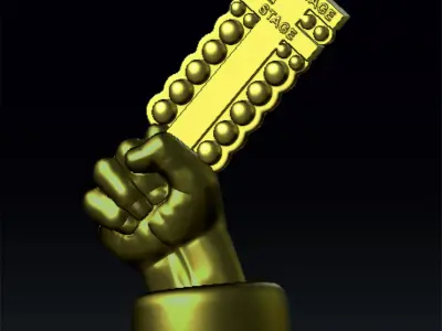 Trophy for drag race 3D model