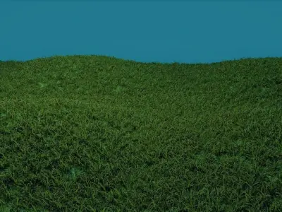 Simple Blender Grass 3D Model Free 3D model