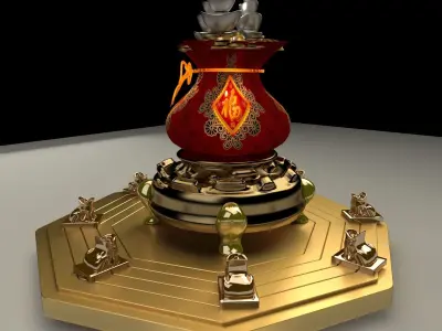 Chinese money bag 3D model