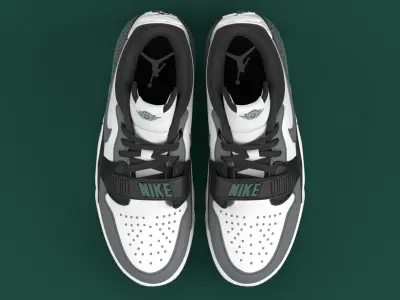 Air Jordan Legacy 312 Low Oxidized Green  Low-poly 3D model
