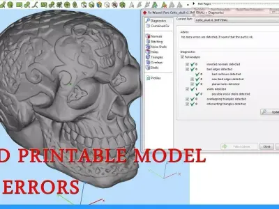 Celtic Skull 3D print model
