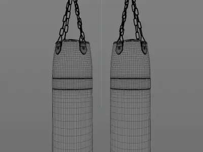 Punching Bags Worn  New 3D model