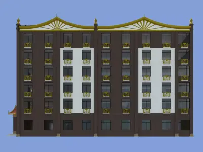 Exquisite Southeast Asian - Style Apartment 3D Model 3D model