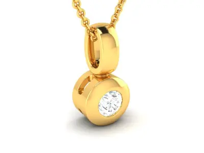 Women Pendant 3DM STL OBJ FBX Render Details 3D print model 12