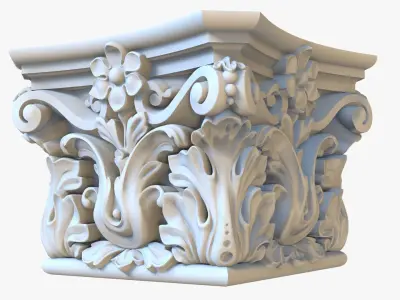 Capitel 01 STL 3D model