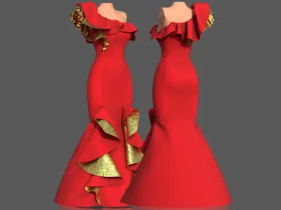 NIGHT DRESS 3D model