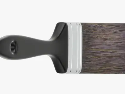Regular painting brush 04 3D model