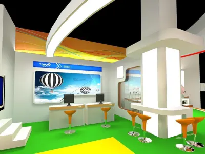 Exhibition - Area - 15X18-3DMAX2009-04 3D model