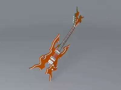 Sands V8 Guitar Free 3D model