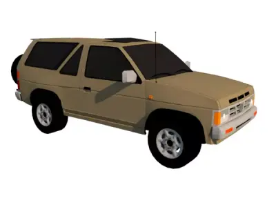 NISSAN TERRANO 3  DOOR 3 0 V6 4X4 1993 Low-poly 3D model