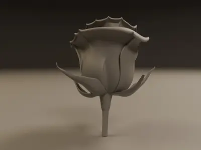Rose flower 3D print model purchase