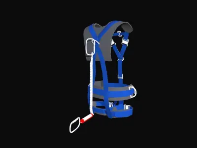 Safety Harness Low-poly 3D model