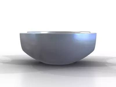 Bowl Chrome S Low-poly 3D model