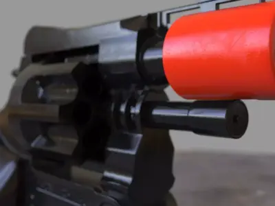 PBR Toy Cap Gun 3D model