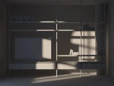 Bookshelf 3D Model 3D model