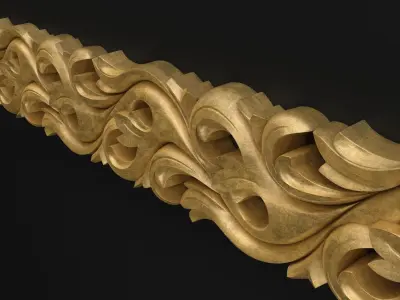 Carved molding 3D model