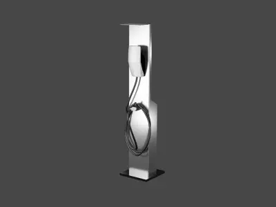 3D Model charger stand electric car for home or building 3D model