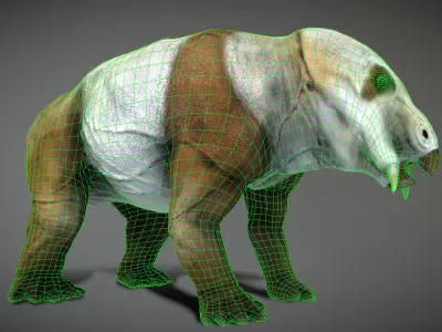 Placerias  Low-poly 3D model