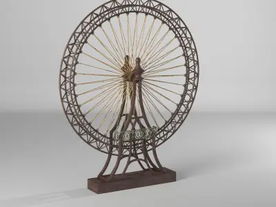  Ferris Wheel Sculpture 3D model