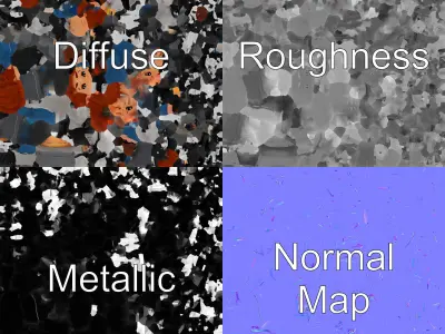 Cartoon Woman and Baby with Stroller Model Pack Low-poly 3D model