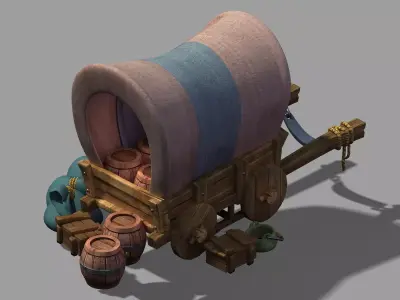 Game Transport - carriage 49 3D model