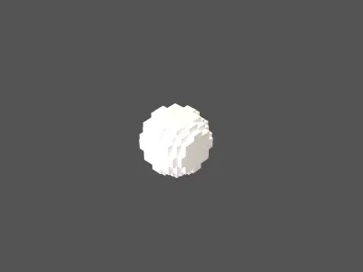 Table Tennis Ball v1 002 Low-poly 3D model