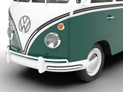 Volkswagen T1 Combi 1950 3d model 3D model