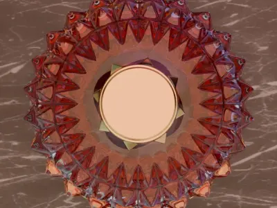 Valentino perfime red 3D model product for Advertising 3D model