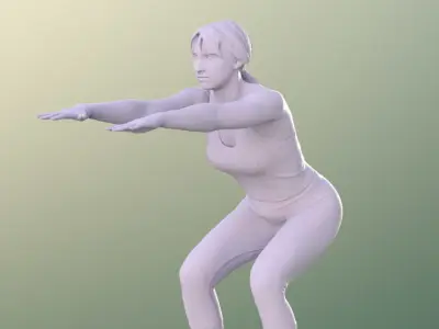 Anastasia 10105 - Sport Girl Exercise Workout  3D model