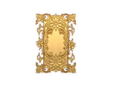 classical door decor 12 3D model