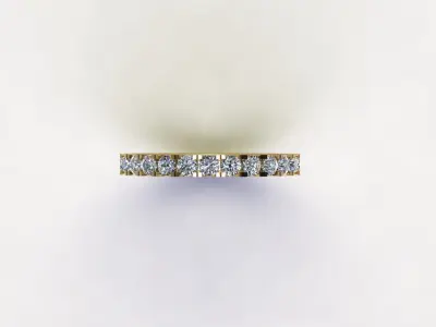 women ring with diamond popular in Asia R16 3D model