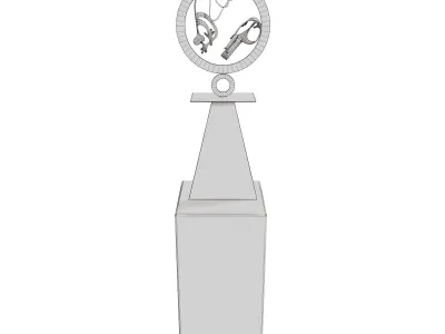 Sculpture circle of life 3D model