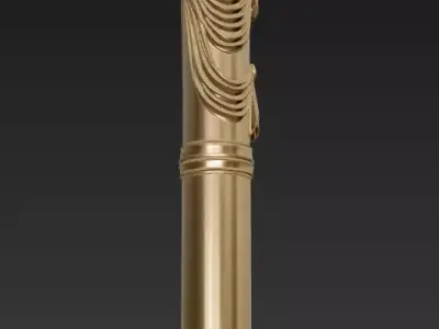 Decorative Ionic Column - Luxury Classical Pillar Sculpture 3D print model