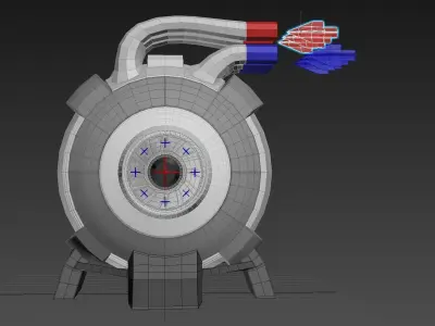 Spherical 3-Gear Tesla Turbine - Concept 3D print model