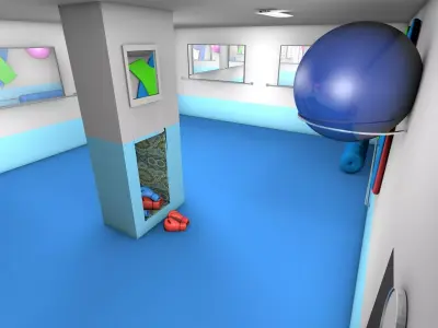 training club  Free low-poly 3D model