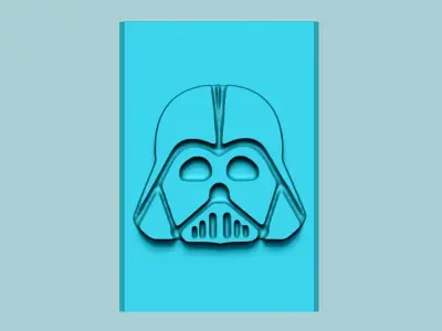 Stamp 98 Darth Vader - Fondant Decoration Maker Toy 3D print model
