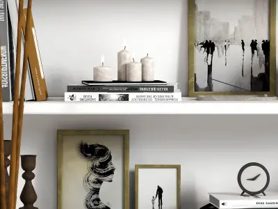 decorative set 1 Low-poly 3D model purchase