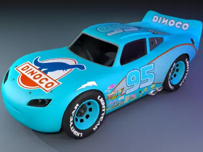 Dinoco Mcqueen 3D model
