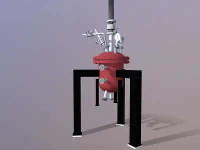 Vessel Drum Low-poly 3D model
