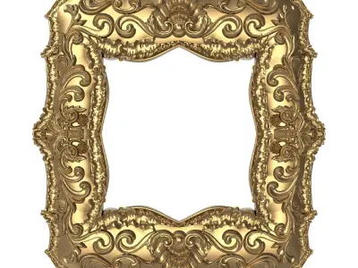 Carved Picture Frame 3D model 34
