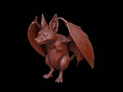 Bat Animal Sculpture 3D print model purchase